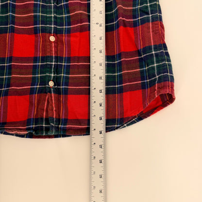 Vineyard Vines Plaid Button Down Shirt Red Green Holiday Tartan Large L