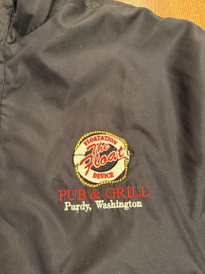 Men’s XL Windbreaker Jacket “The Float” Pub & Grill Purdy WA | North End | Black