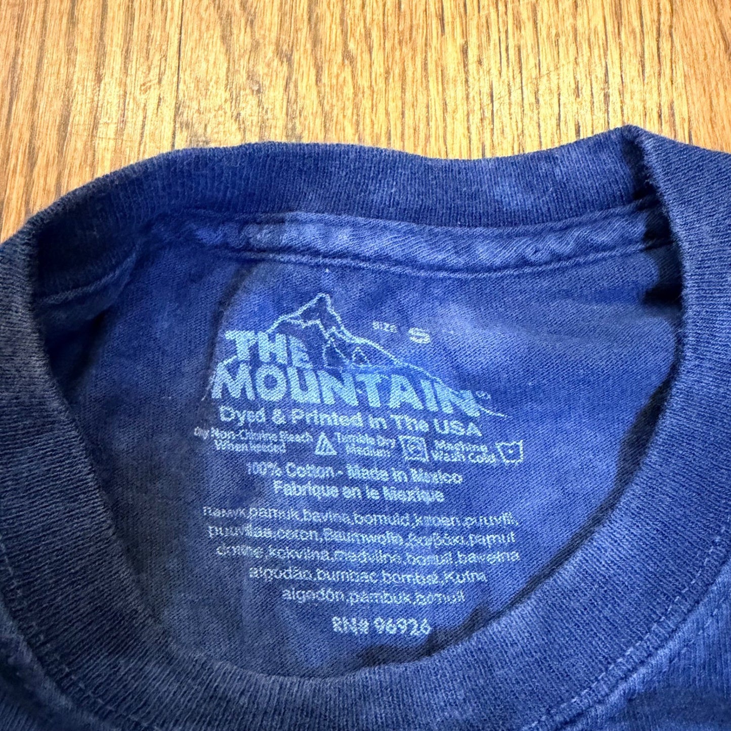 The Mountain Cal Berkeley Golden Bears Tie Dye T-Shirt Small Blue NCAA Graphic
