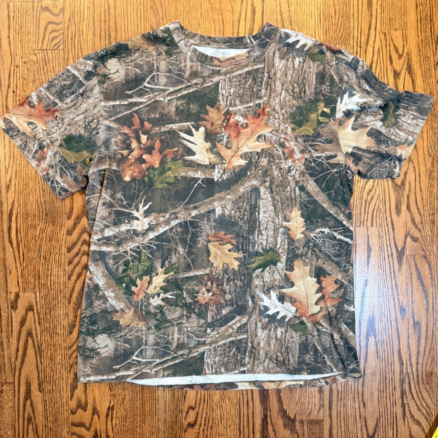 Realtree AP Camo T-Shirt Hunting Outdoor Forest Print XL Brown Green