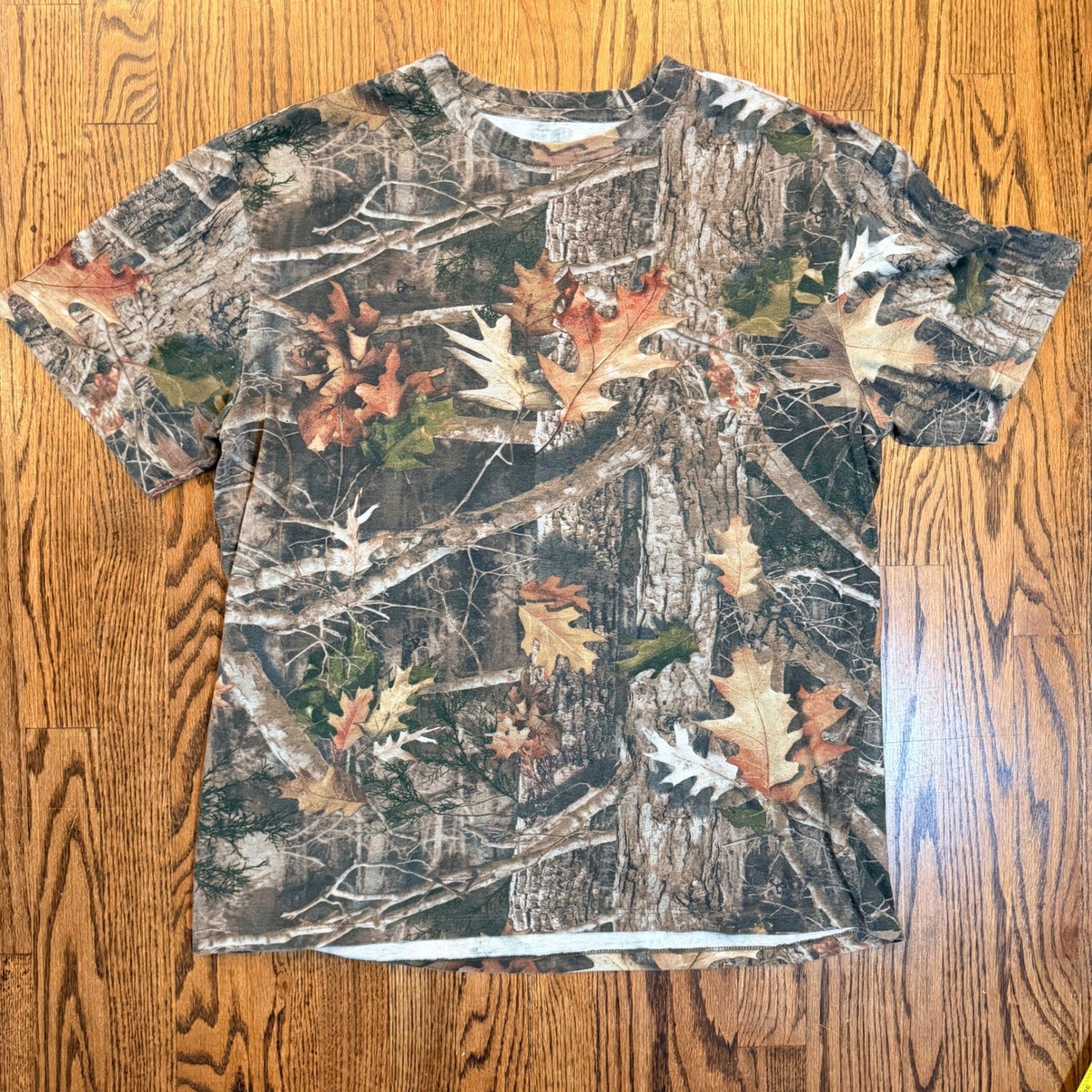Realtree AP Camo T-Shirt Hunting Outdoor Forest Print XL Brown Green