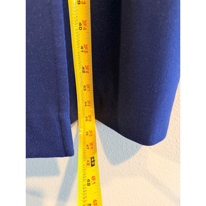 Pendleton Vintage Wool Double Breasted Long Coat Blue 100% Virgin Wool Size L