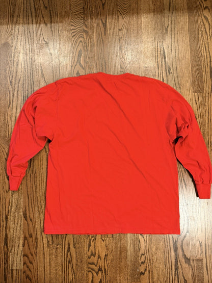 New England Patriots Graphic Long Sleeve Tee Shirt Size X- Large