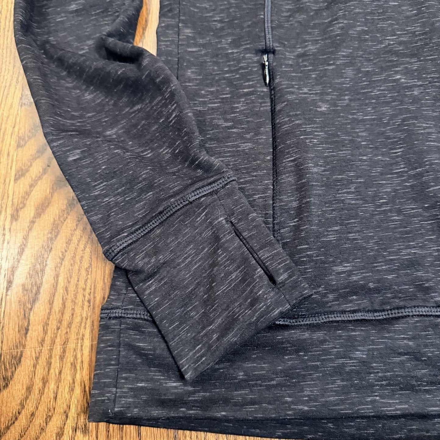 Kyodan Outdoor Cowl Neck Space Dye Pullover Thumbhole Pockets Size M Gray