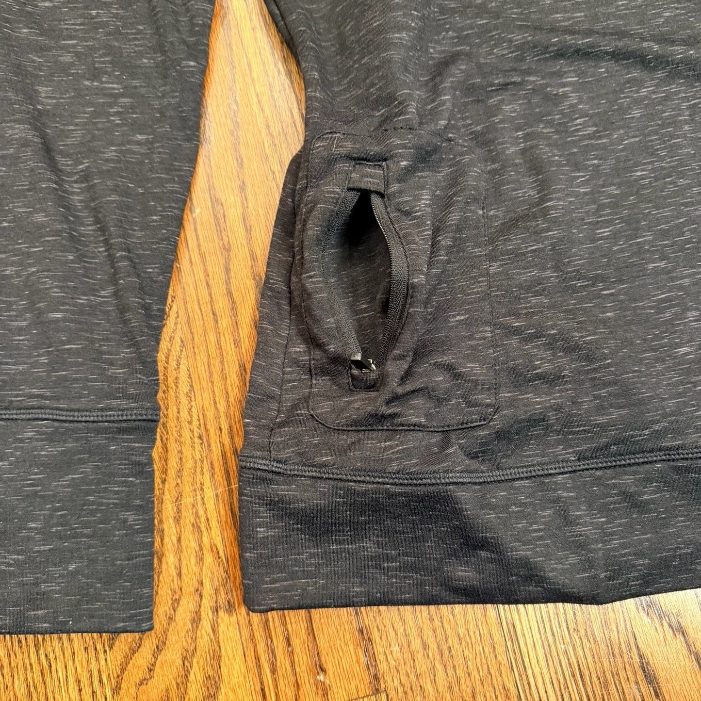 Kyodan Outdoor Cowl Neck Space Dye Pullover Thumbhole Pockets Size M Gray