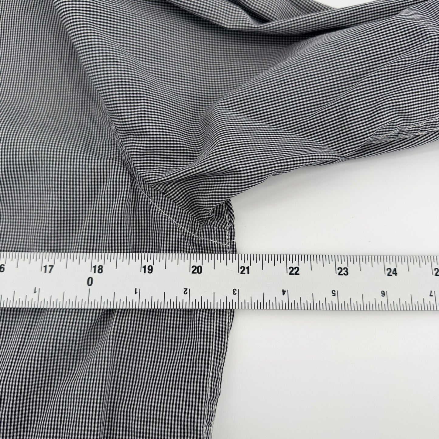 Scotch & Soda Micro Gingham Button Down Shirt Slim Fit Black White Large Mens