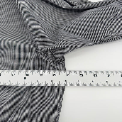 Scotch & Soda Micro Gingham Button Down Shirt Slim Fit Black White Large Mens