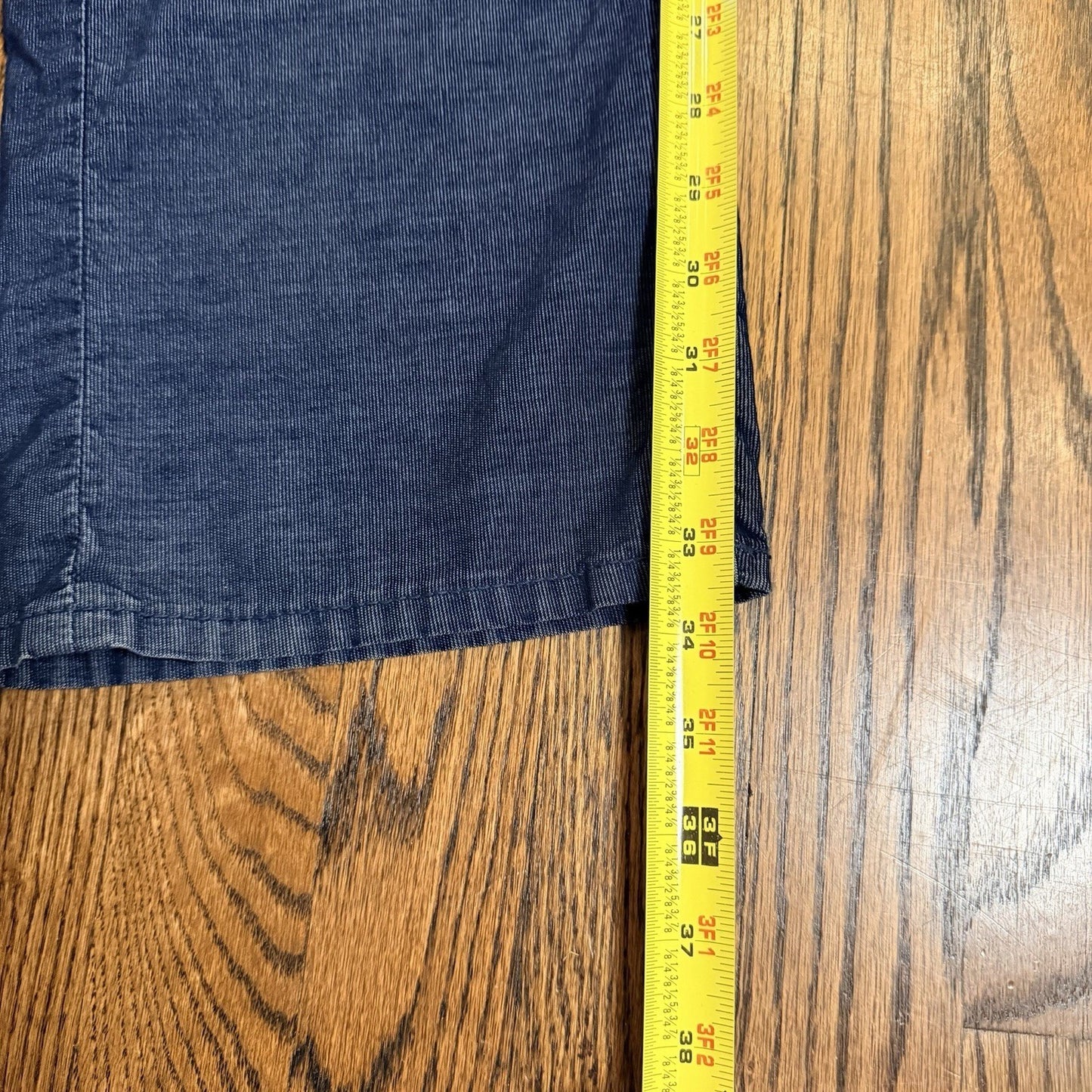 True Religion Ricky Relaxed Straight Cord Pants 36 Blue Horseshoe Flap Pocket