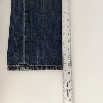 Levi's 505 Regular Fit Straight Leg Jeans Medium Wash Denim 32x30 Blue Mens