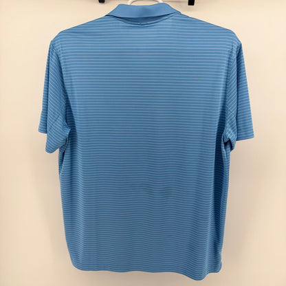 Nike Golf Boeing Classic Dri-FIT Striped Polo Shirt XL Blue 585748-412