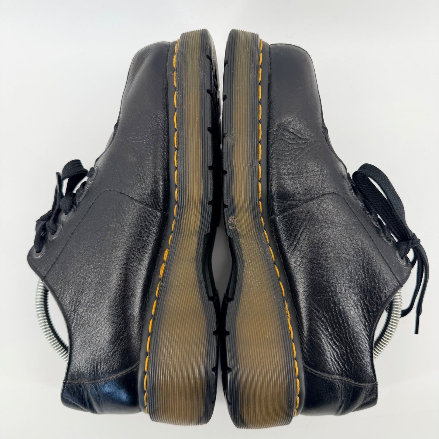 Dr. Martens Platform Square Toe Oxford Black Leather Shoes Unisex Men 8 Women 9