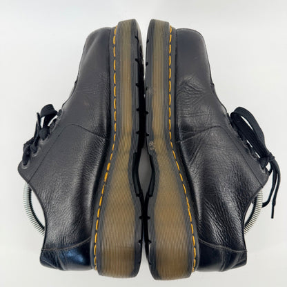 Dr. Martens Platform Square Toe Oxford Black Leather Shoes Unisex Men 8 Women 9