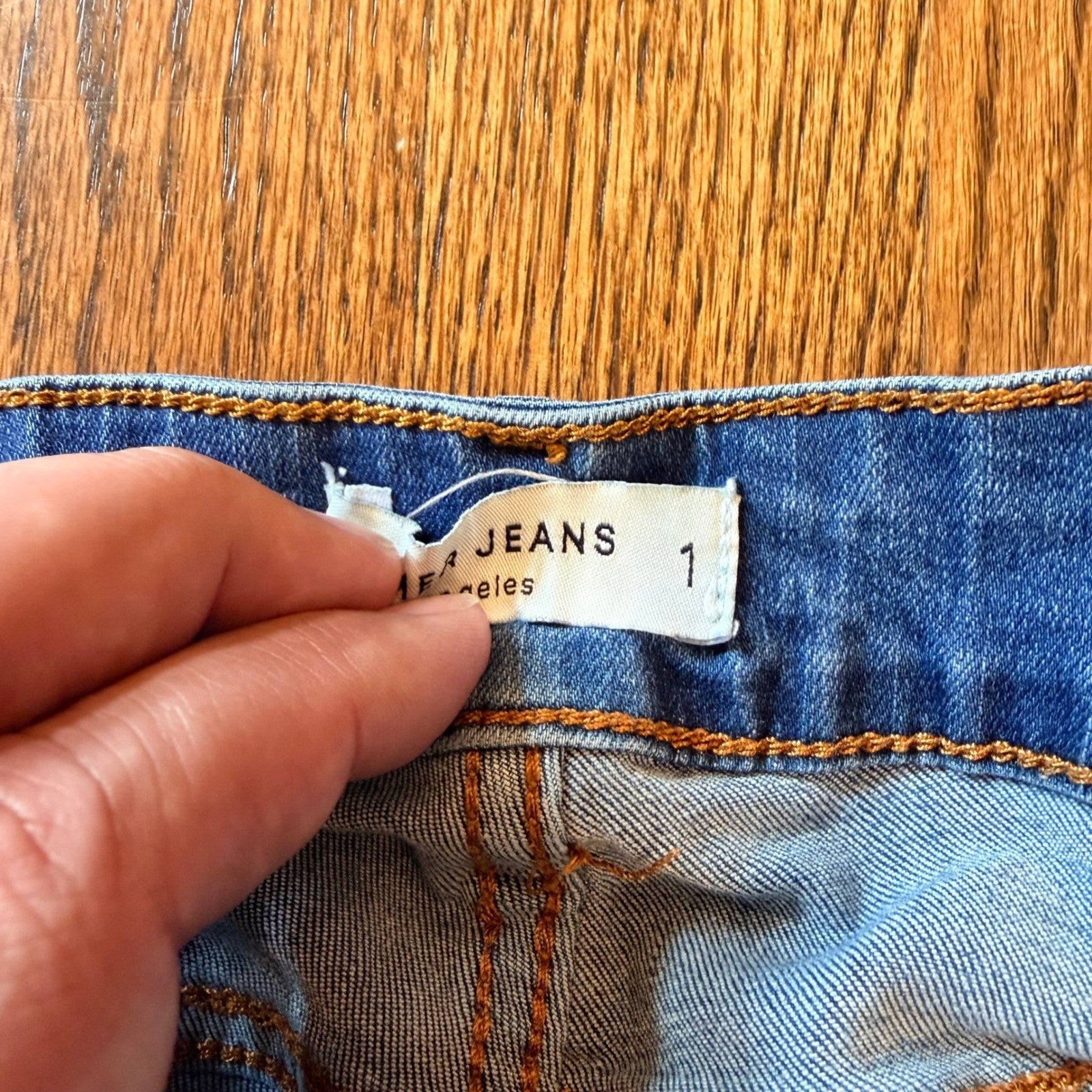 Hammer Jeans High Rise Flare Leg Stretch Denim Jeans Size 1 Blue Medium Wash