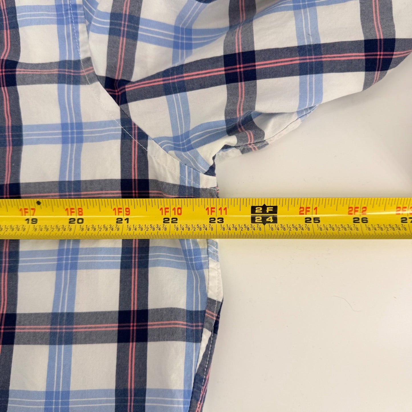Bonobos Slim Fit Plaid Button Down Shirt XL Blue Pink Cotton Business Casual