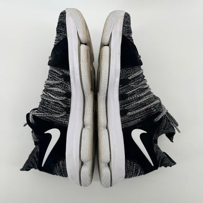Nike Zoom KD 10 Oreo Basketball Shoes Flyknit Kevin Durant Black White Mens