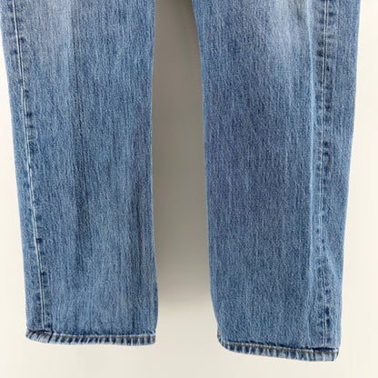 Levi's 501 Original Fit Straight Leg Jeans Button Fly 34x29 Medium Wash Blue