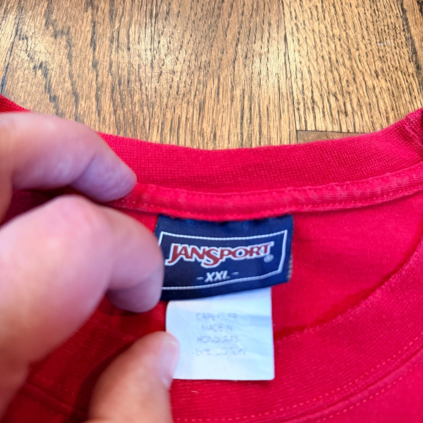 Vintage Jansport Nebraska Huskers Long Sleeve T Graphic XXL Red Heavyweight