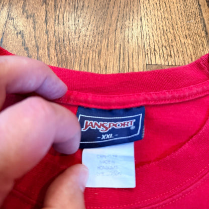 Vintage Jansport Nebraska Huskers Long Sleeve T Graphic XXL Red Heavyweight