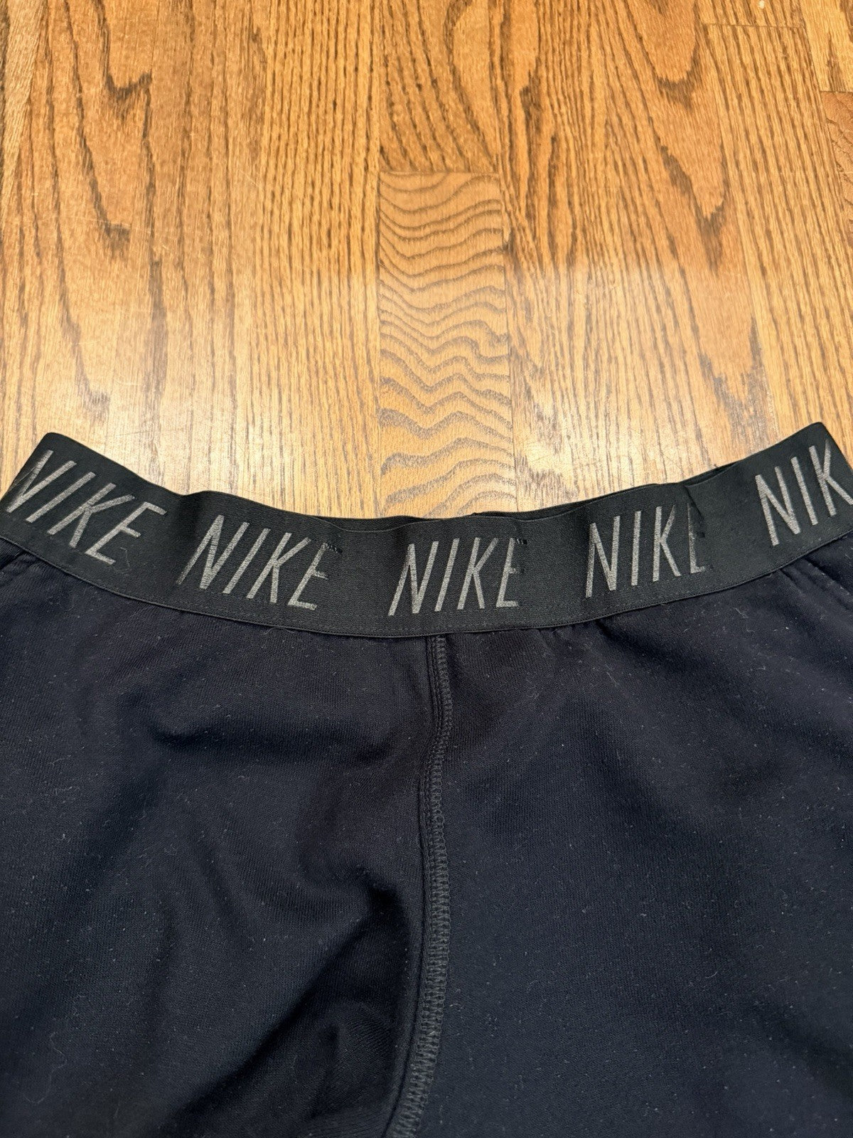 Nike Dri-Fit Fleece Sweatpants Black Joggers Size M – Good Condition