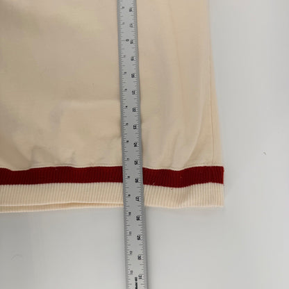 BAC Premier Vintage Collared Sweatshirt Inn At Spanish Head Cream Red Large