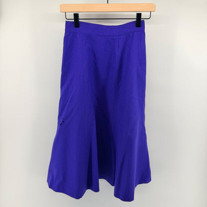 Pendleton Petite Vintage Wool Midi Skirt Purple A-Line High Waist 4P USA