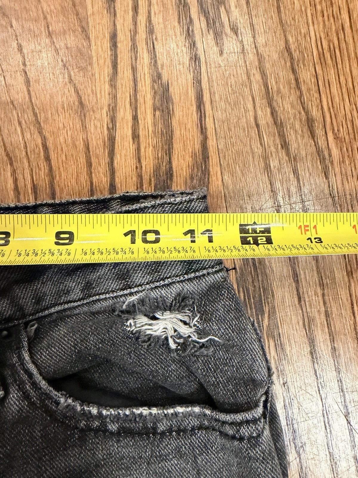 PacSun Jeans Womens 23 Gray 90's Boyfriend Straight High Rise Ripped Acid Wash