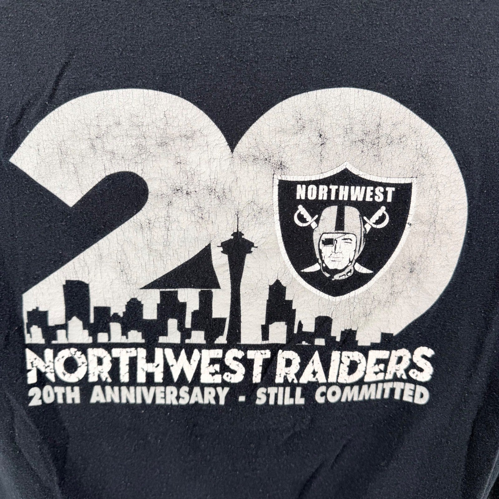 Port and Company Northwest Raiders 20th Anniversary Graphic T-Shirt Large Black
