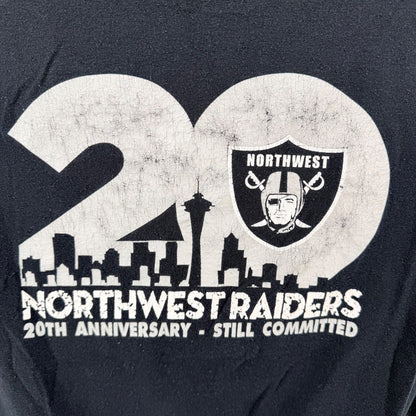 Port and Company Northwest Raiders 20th Anniversary Graphic T-Shirt Large Black