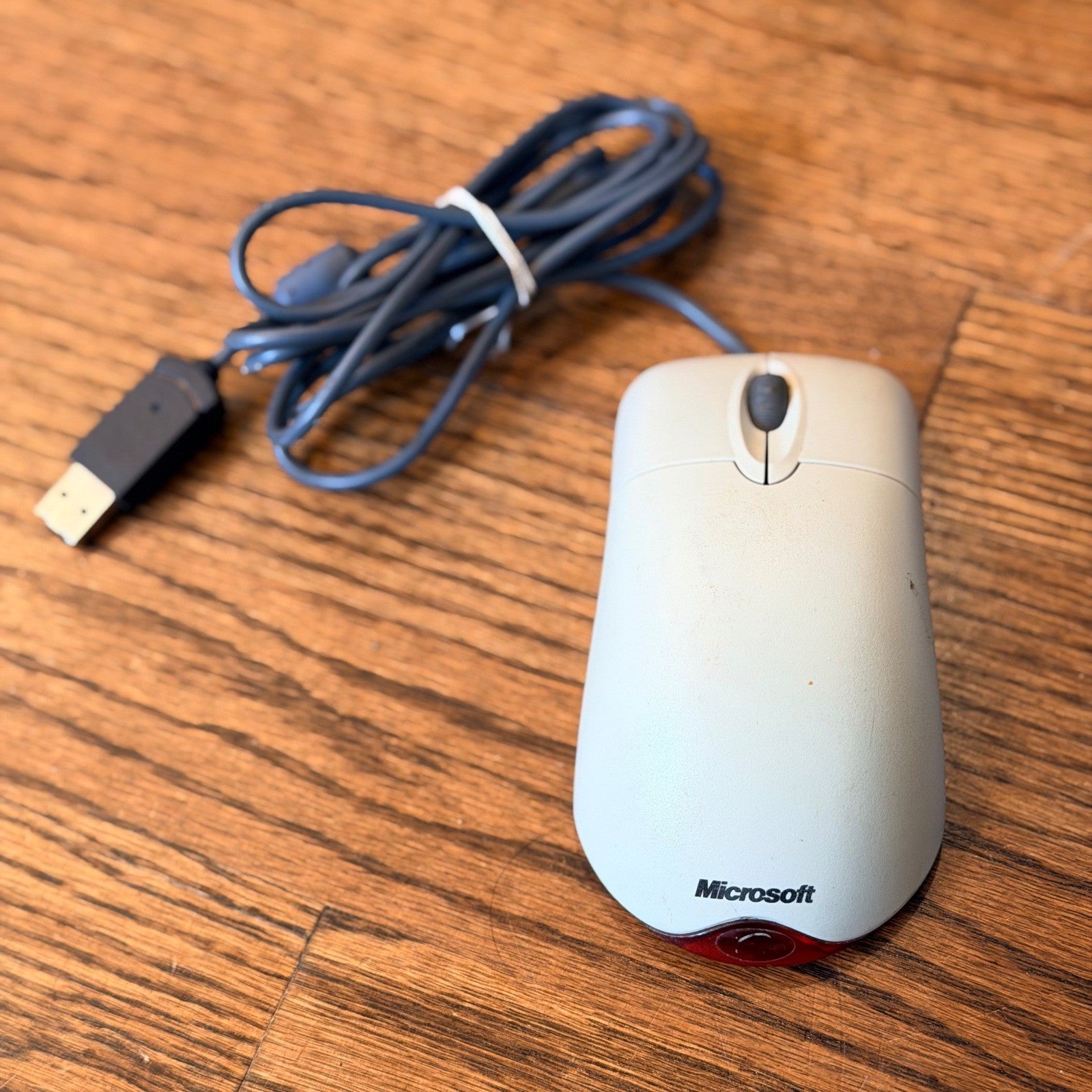 Microsoft Wheel Mouse Optical 1.1A Wired USB Computer Mouse White X08 ...