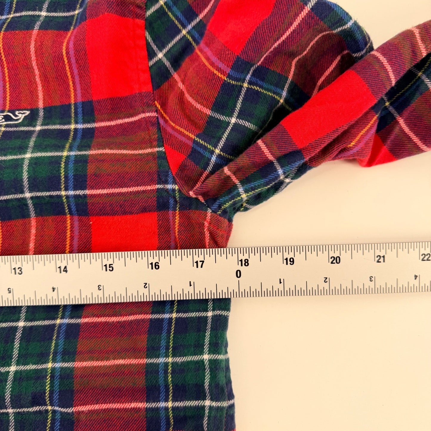 Vineyard Vines Plaid Button Down Shirt Red Green Holiday Tartan Large L