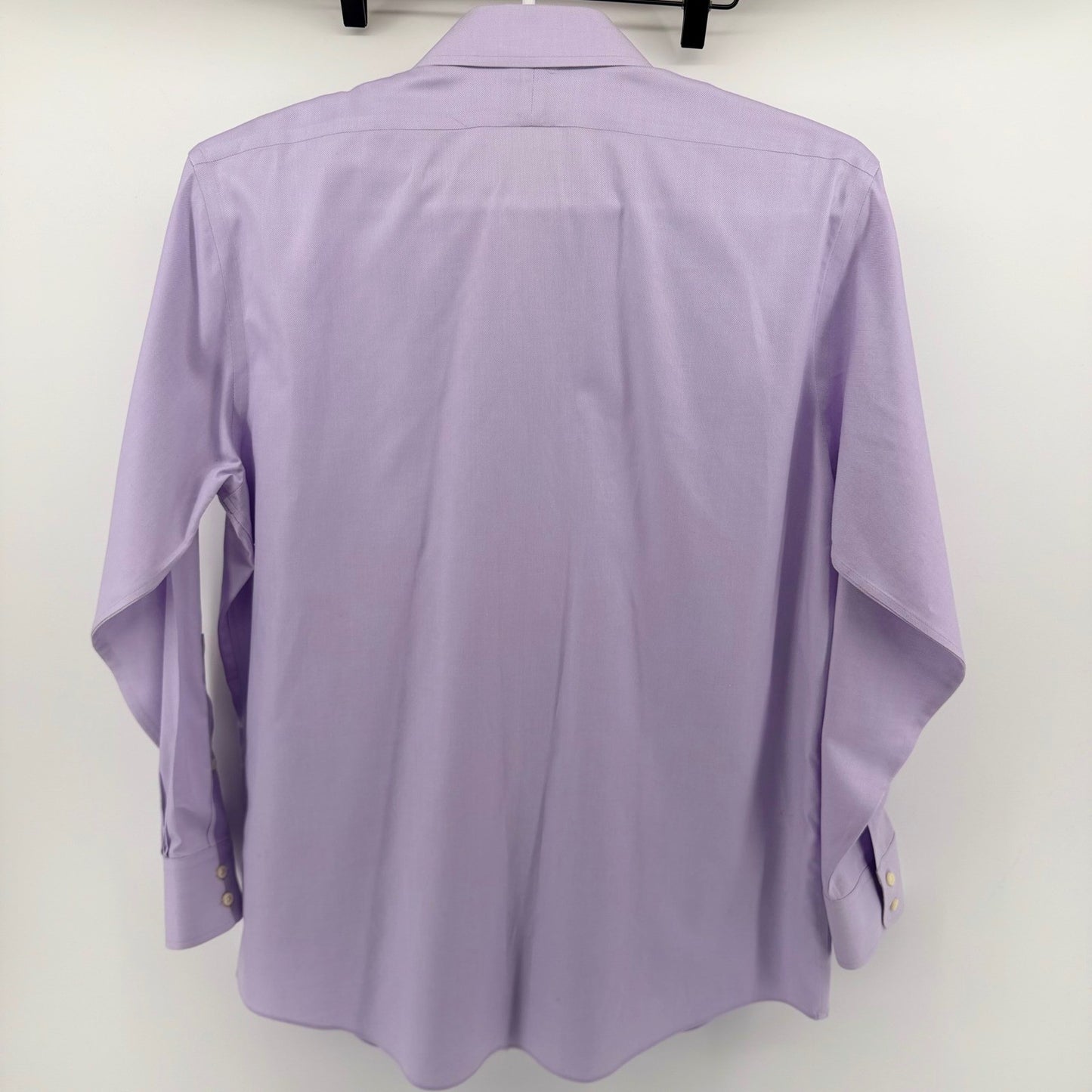 Brooks Brothers Non-Iron Dress Shirt Supima Cotton 16-33 Lavender Purple Mens