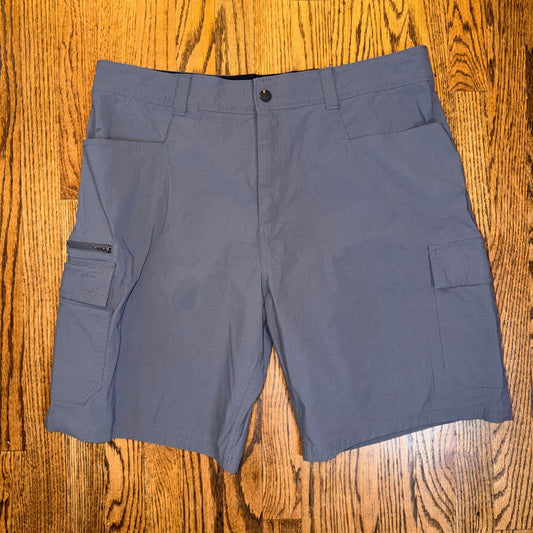 Orvis Tech Cargo Shorts Outdoor Hiking Utility Size 38 Grey Midweight