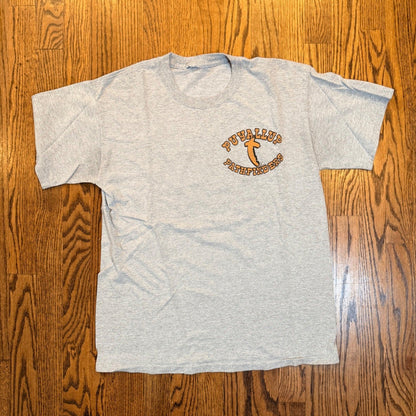 Puyallup Pioneers Pathfinders Graphic T-Shirt Gray Cabin Mountain Small/Medium