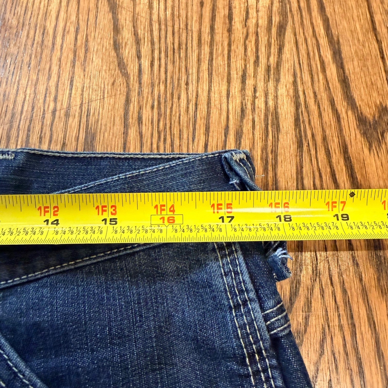 Lee Dungarees Carpenter Denim Shorts Utility Hammer Loop 34 Blue Baggy Y2K