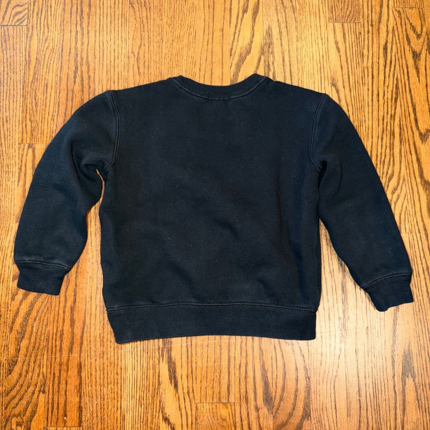 Polo Ralph Lauren Fleece Crewneck Sweatshirt Red Pony Logo Size 5 Black Red Pony