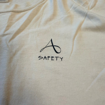 Gildan Don't Gamble With Safety Graphic T-Shirt XL White Short Sleeve