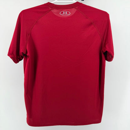 Under Armour Boston College Paisley Graphic HeatGear Shirt Mens Medium Maroon