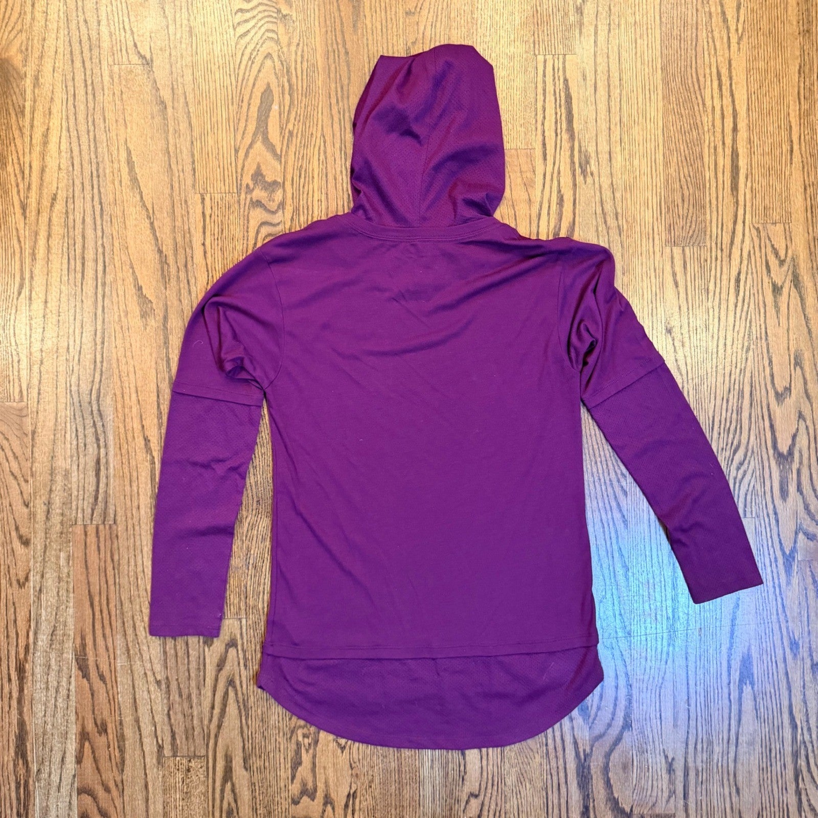 Jordan Jumpman Youth XL Purple Hooded Long Sleeve Performance Tee Shirt