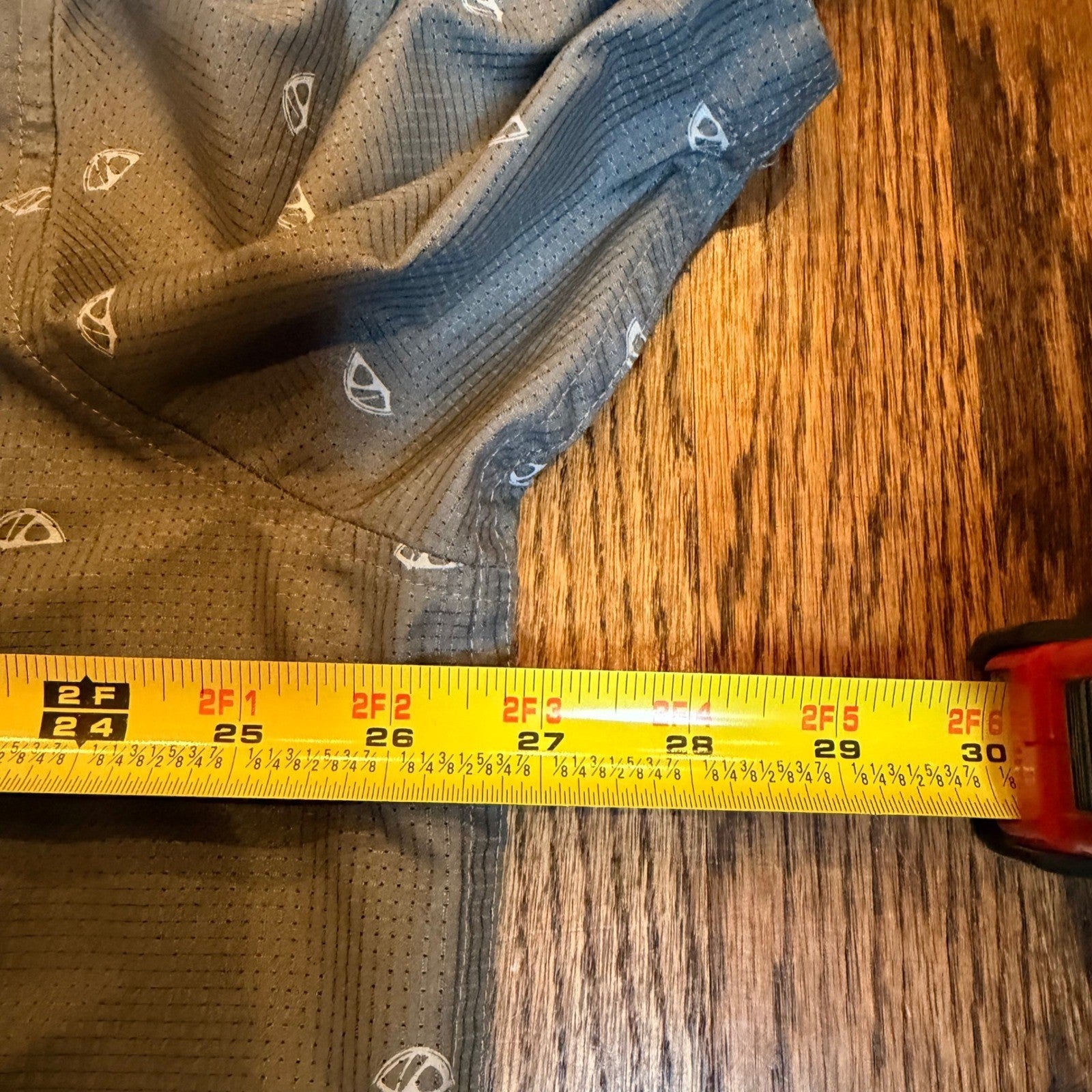 Marmot All Over Tent Print Hiking Shirt Short Sleeve Gray XXL Mens Lightweight