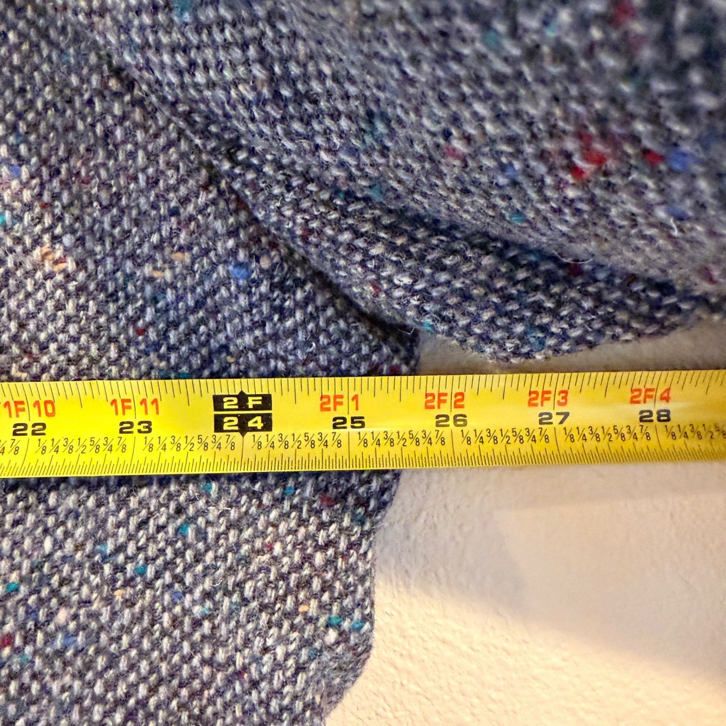 Pendleton Vintage 50s Wool Donegal Tweed Sport Coat Elbow Patches 52L Gray