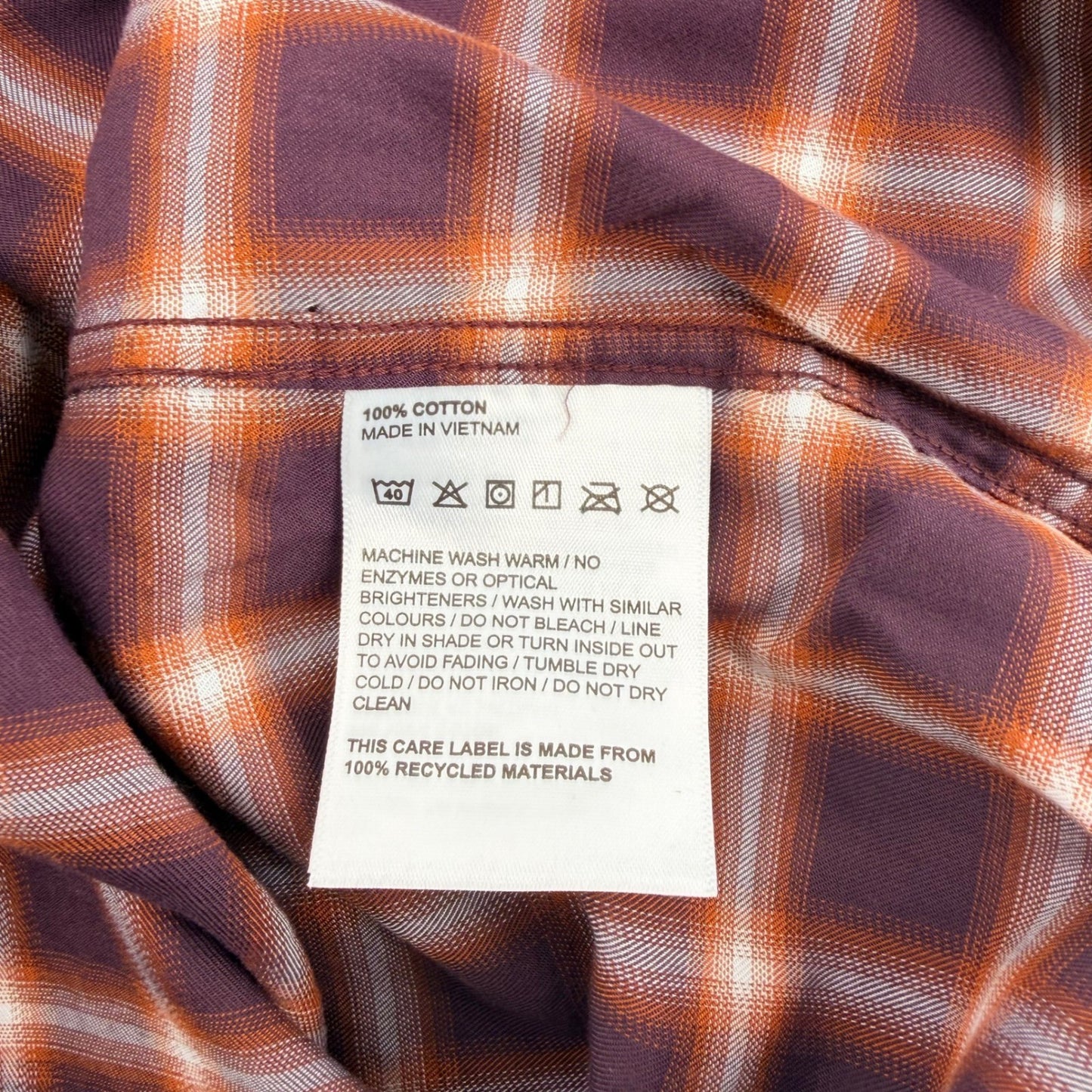 Rodd & Gunn Sports Fit Plaid Button Up Shirt Cotton Bordeaux Purple Small