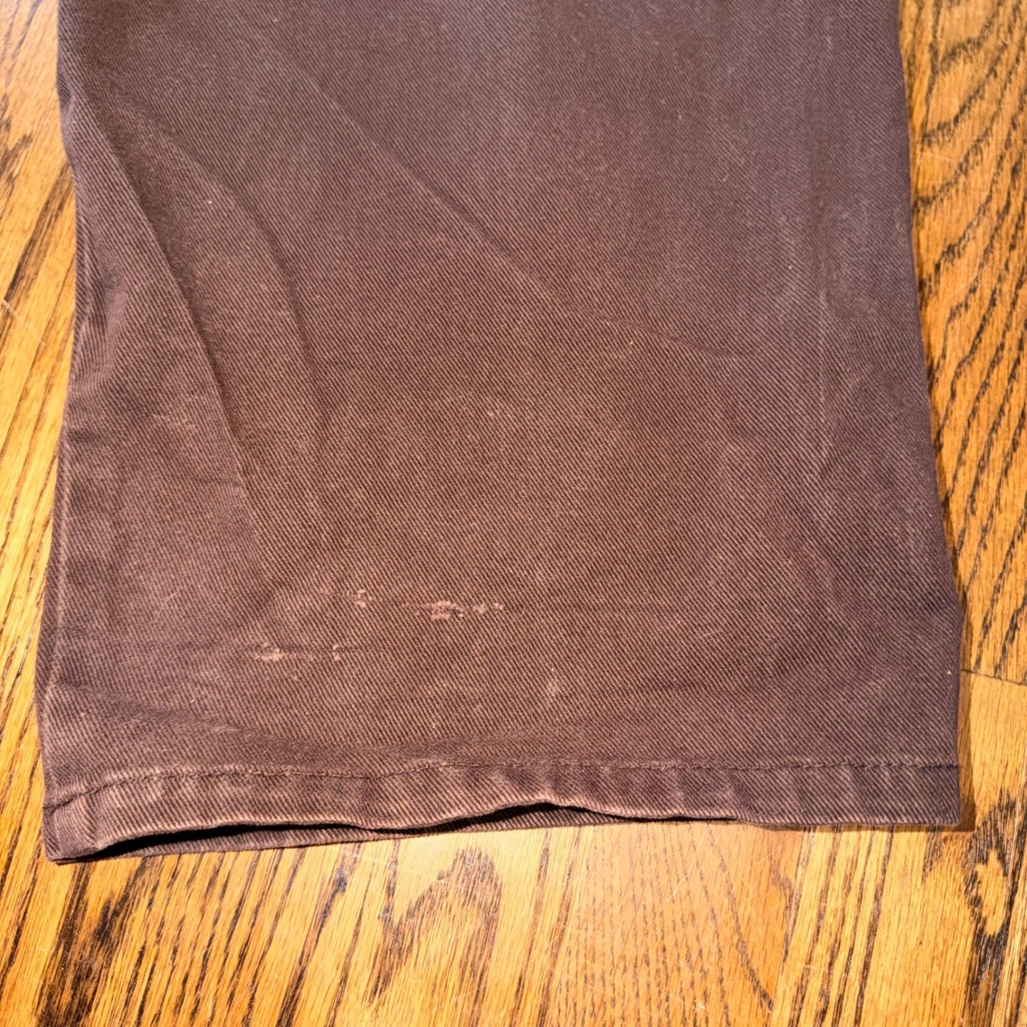 Russo Jeans Russowear Carpenter Pants Brown Cotton Canvas Wide Leg 38x34