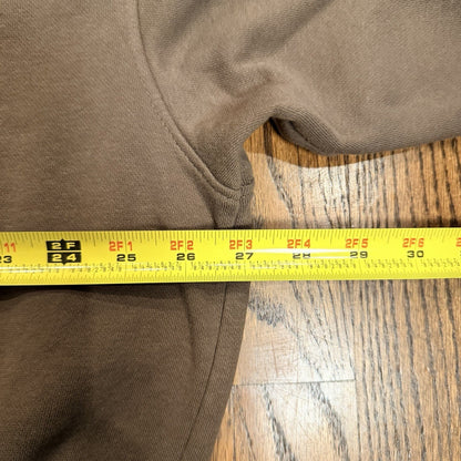 The North Face Circular Design Hoodie Fleece Sweatshirt XL Brown
