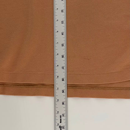 Polo Ralph Lauren Long Sleeve Polo Shirt XXL Burnt Orange Pique Cotton Pony Logo