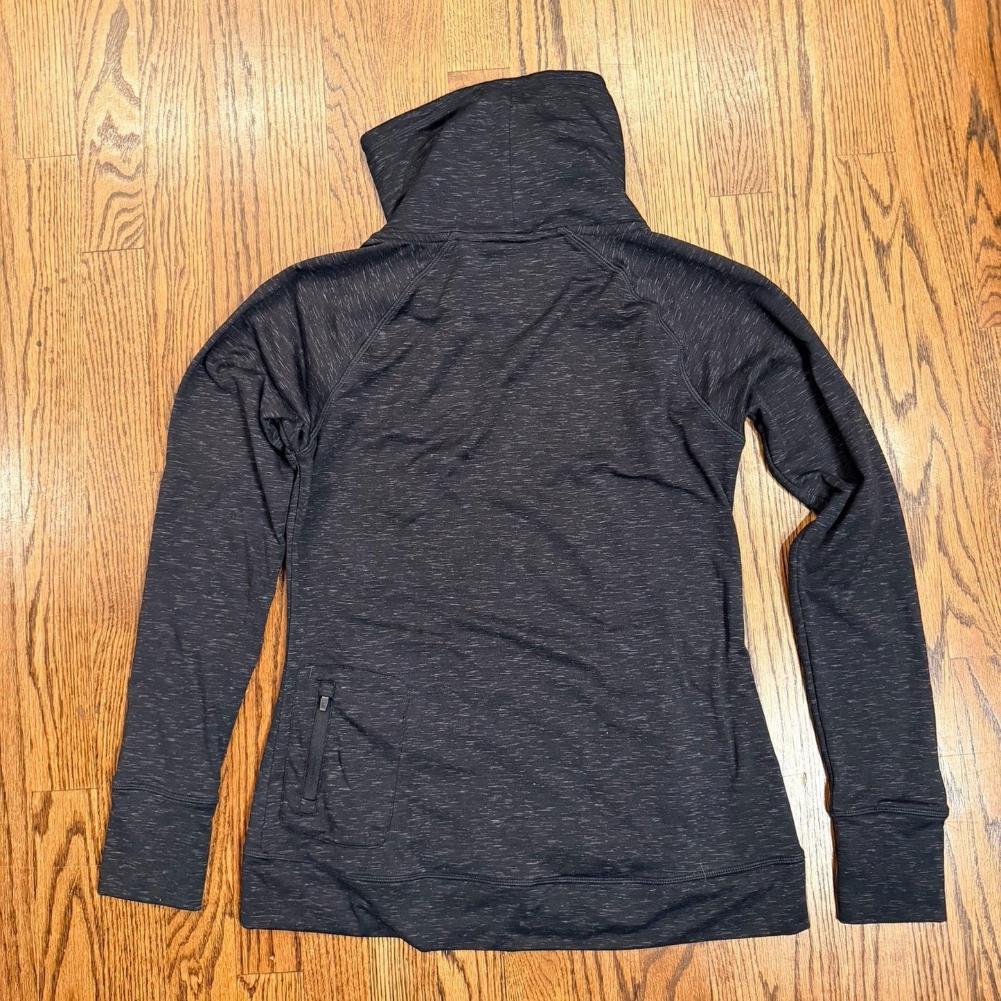Kyodan Outdoor Cowl Neck Space Dye Pullover Thumbhole Pockets Size M Gray