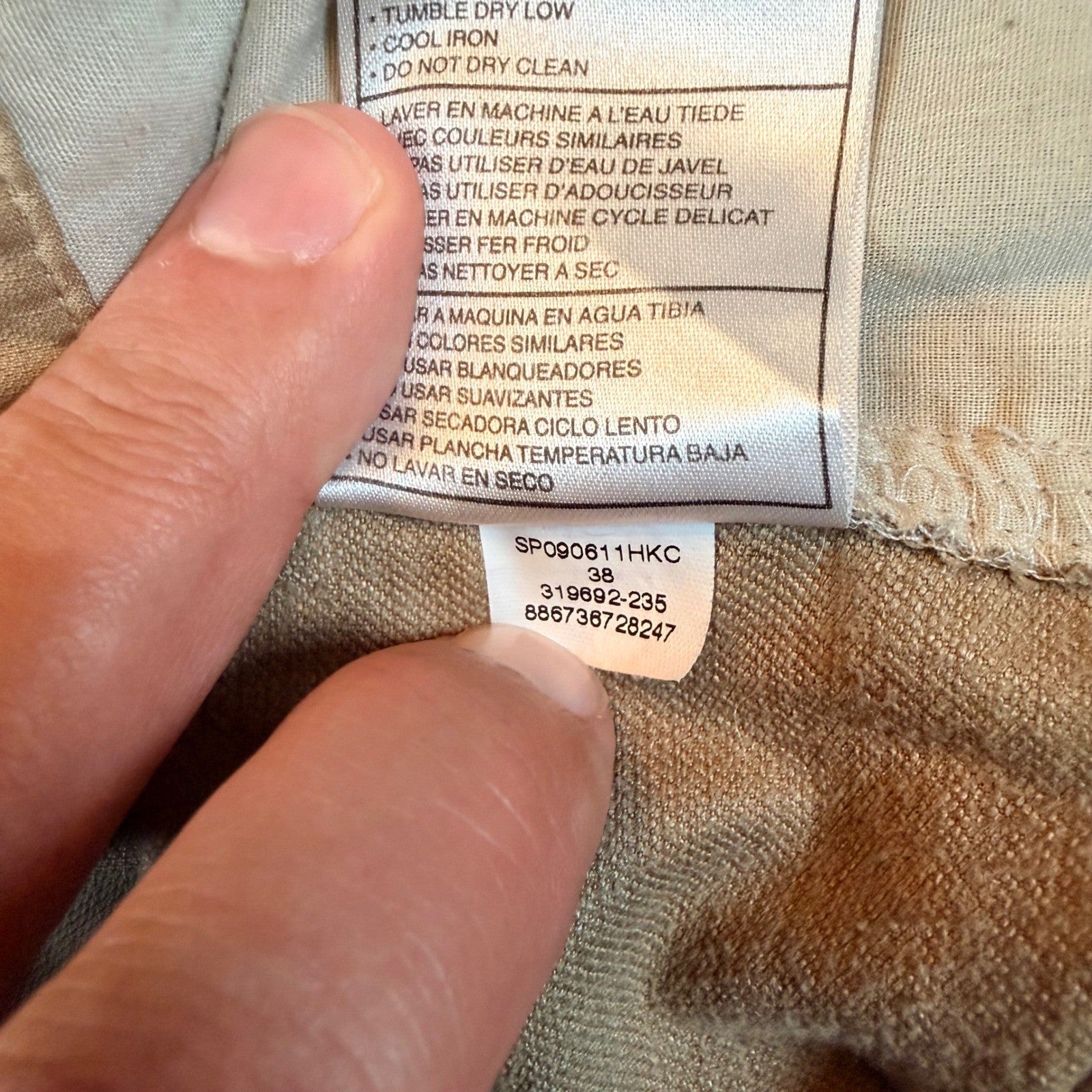 Nike Golf Dri-FIT Shorts Performance Khaki Tan Size 40 Lightweight Preppy Casual