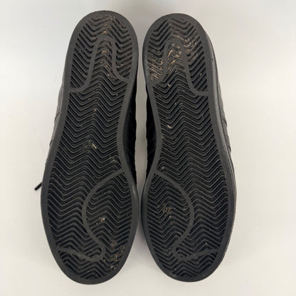 Adidas Superstar Triple Black Leather Shell Toe Sneakers Mens 9.5 Core Black