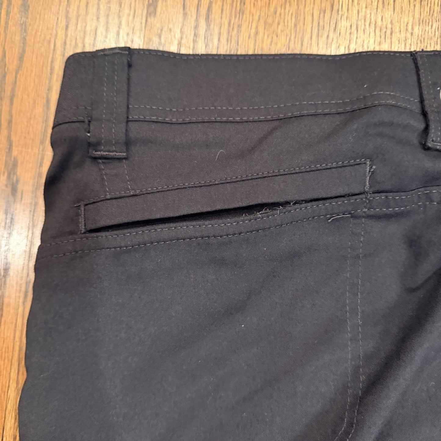 Wrangler Pants Men's 33x30 Black Flex Waist Cargo Hiking Straight 10NW788NB