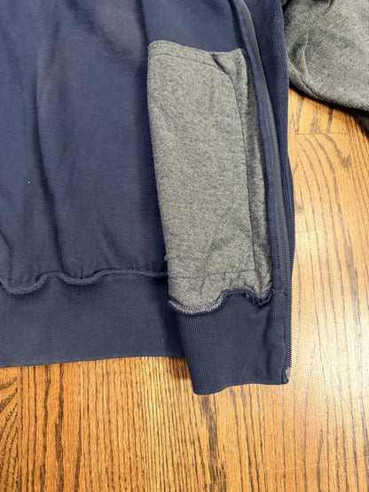 Nautica Competition Full Zip Jacket Navy Gray Size M