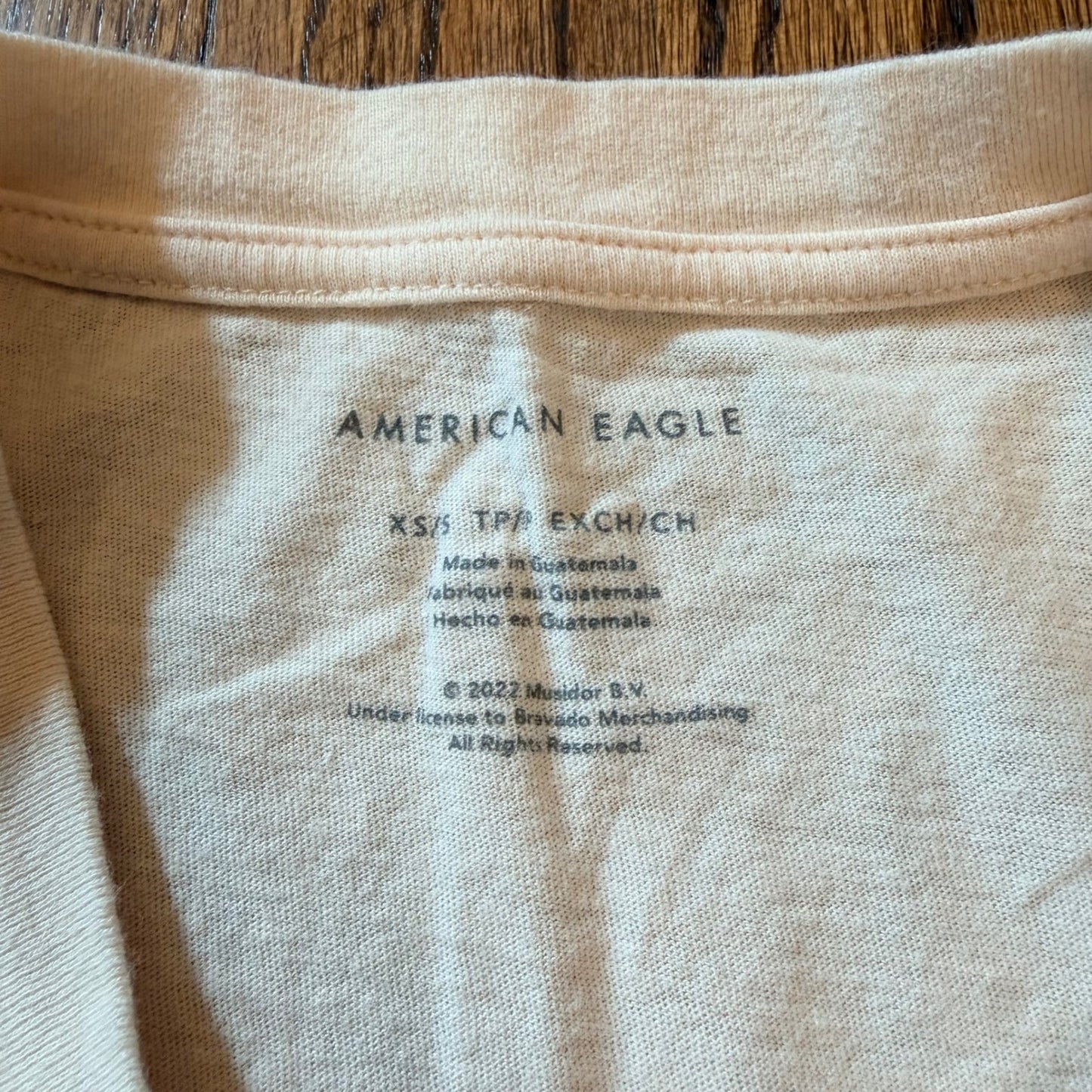 American Eagle Rolling Stones Graphic T-Shirt Band Tee XS/S Cream